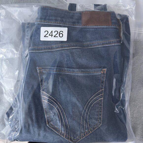 Hollister Super Skinny Jeans Womens Size 5L Ultra High Rise Distressed Blue - Picture 12 of 12